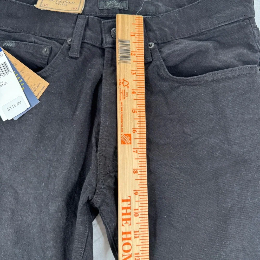 Polo Ralph Lauren Sullivan Slim Jeans Mens 30x30 Classic Denim Slim Black Casual